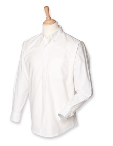 HEN-H510-Mens Classic Long Sleeved Oxford Shirt